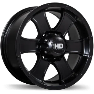 Fast HD – Terrano – Black – 16″x8″ 18mm – All weather Wheels – F223-1680-83BT+18C061